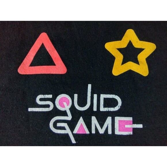 5/$25 Sz XL Adult Squid Game T-Shirt Black 100% Cotton Unisex Netflix - Picture 3 of 6